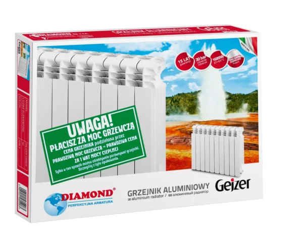 Grzejnik aluminiowy DIAMOND Gejzer - obrazek 2