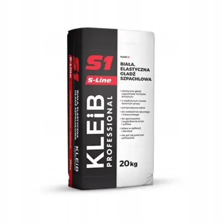 KLEIB-S1-Biala-elastyczna-gladz-szpachlowa-20kg